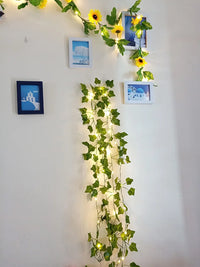 2Meter Fake Green Leaf Ivy Vine with LED Lights String for Home Bedroom Decor Wedding Glowing Artifical Plant Garland Home Decor - Buy online at  Vibe In Cart.