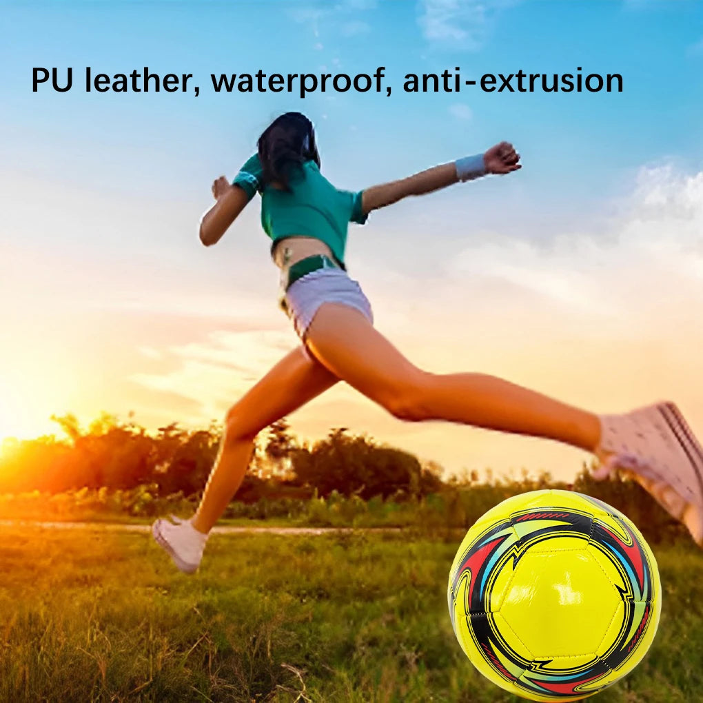 PU Leather Machine-stitched Football Ball Competition Soccer Balls Pressure Proof Size 5 Portable Sports Accessories Red White - Buy online at  Vibe In Cart.