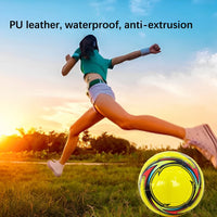 PU Leather Machine-stitched Football Ball Competition Soccer Balls Pressure Proof Size 5 Portable Sports Accessories Red White - Buy online at  Vibe In Cart.