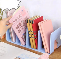 Medium Four-Tier Plastic Book Storage Rack for Office