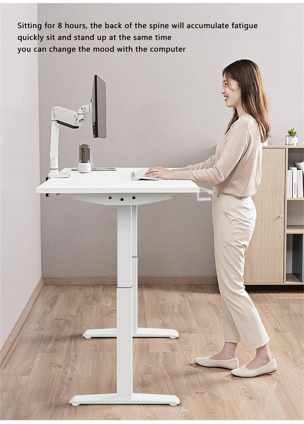Height Adjustable Desk Standing Computer Desk Intelligent Electric Lifting Table Standing Desk Sit Desk Home Office - Buy online at  Vibe In Cart.