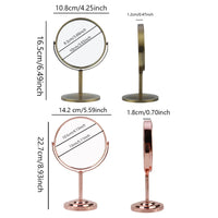 3/4/5in Double-Side Makeup Mirror With 2X Magnification Clear Reflection And Easy To Carry Desktop Vanity Mirror With Stand - Buy online at  Vibe In Cart.