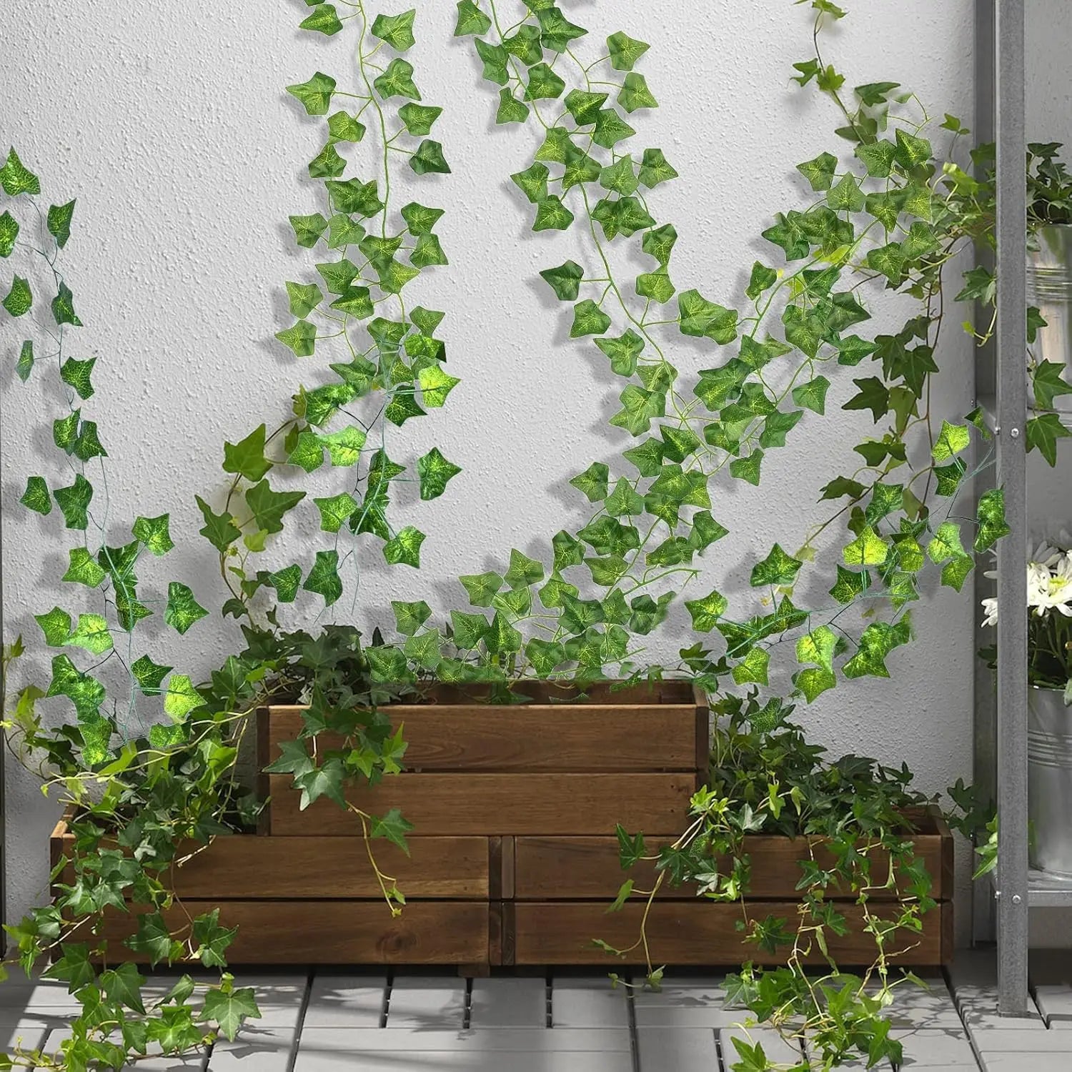 Artificial Plant Green Ivy Leaf Garland Silk Wall Hanging Vine Home Garden Decoration Wedding Party DIY Fake Wreath Leaves - Buy online at  Vibe In Cart.