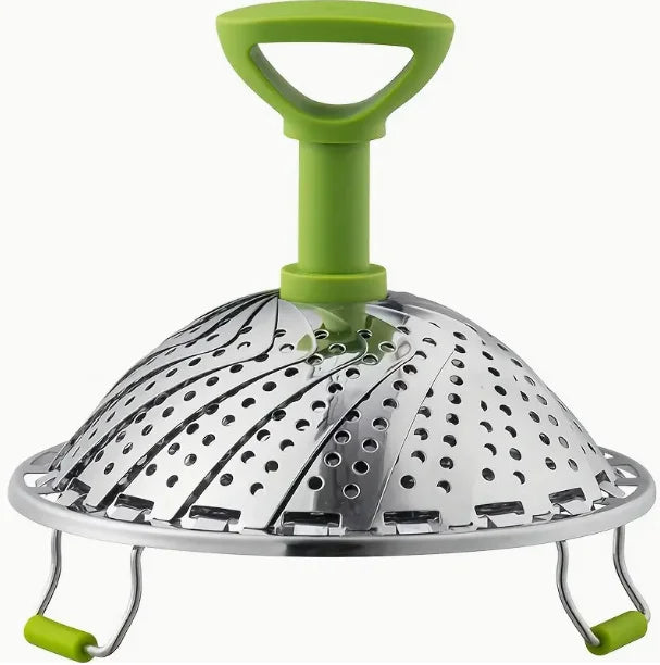 1pc Stainless Steel Lotus Steaming Tray Folding Food Steamer Vegetable Fruit Food Basket Mesh Steamer Rack Cooking Cookware - Buy online at  Vibe In Cart.