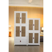 27.56 Inch 1pc Folding Wardrobe + 3pcs Folding Box Easy to Install Wardrobe Hanging Locker Bedroom Clothes Storage Cabinet Folda - Buy online at  Vibe In Cart.