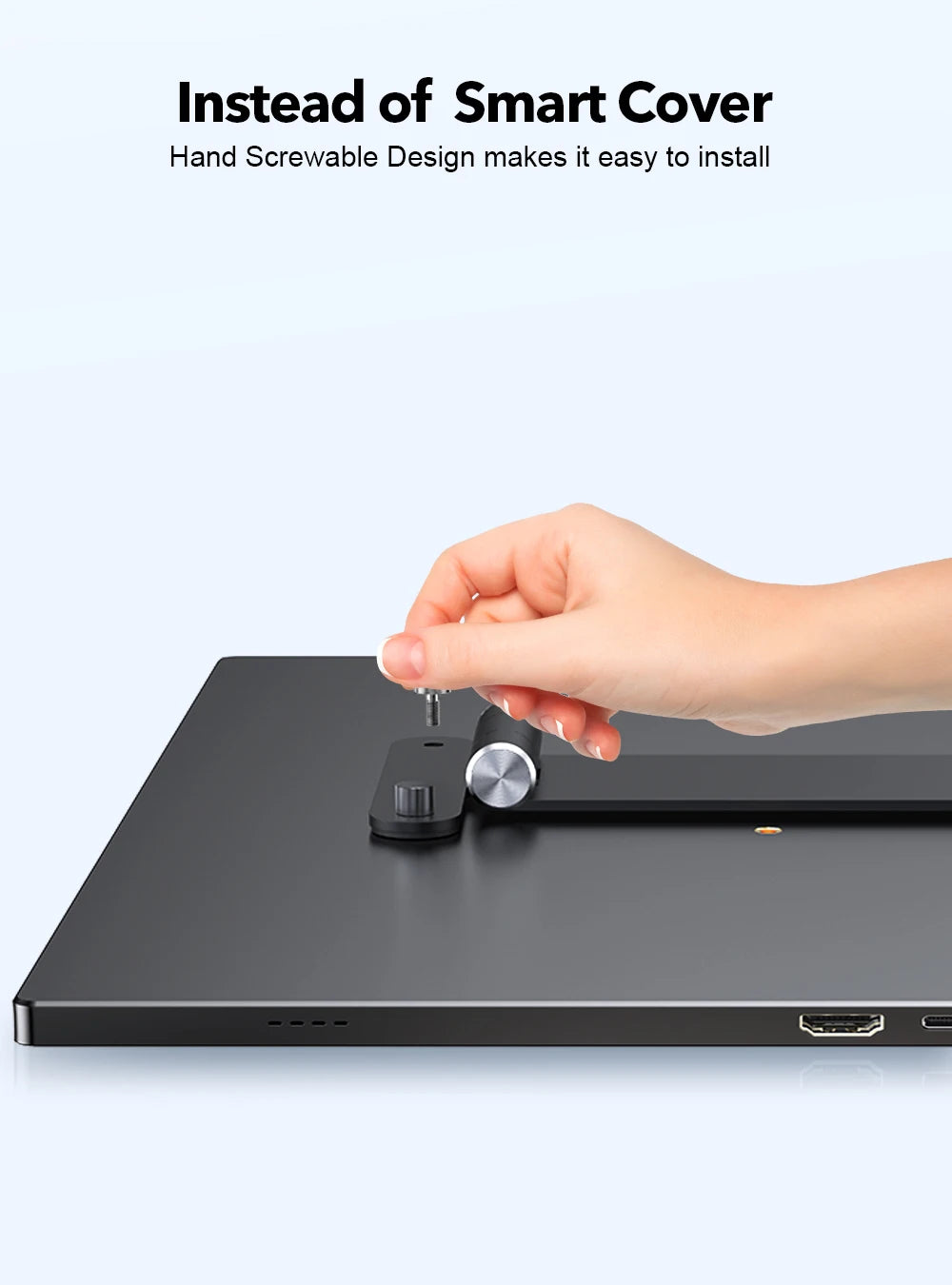 Adjustable Monitor Stand with VESA 75x75mm for 13-24 Inch Monitors