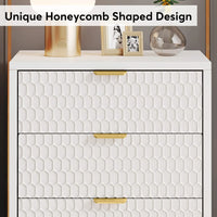 Tribesigns Modern Nightstand, 25.8" Tall Bedside Table with 3 Drawers, Contemporary End Side Table with Storage for Bedroom - Buy online at  Vibe In Cart.