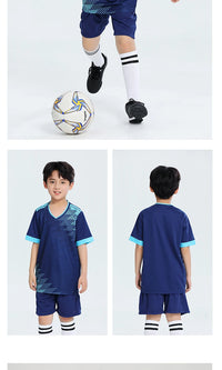 Soccer Uniform Set for Adults and Kids with Shirt and Shorts