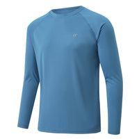 Men UPF 50+ Long Sleeve T-Shirt, Rash Guard Breathable Tops, Pullover Shirt for Sport Fishing Hiking Workout Outdoor Beach - Buy online at  Vibe In Cart.