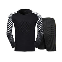 Boys Long Sleeve Polyester Soccer Goalkeeper Uniform Set