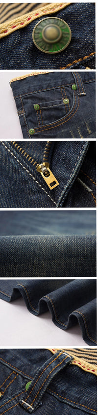 2025 Casual Jeans Men Business Straight Jeans Stretch Denim Pants Trousers Slim Fit Classic Cowboys Young Man Jeans - Buy online at  Vibe In Cart.