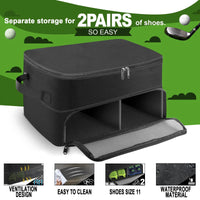 2 Layers Canvas Waterproof Golf Trunk Organizer for Car