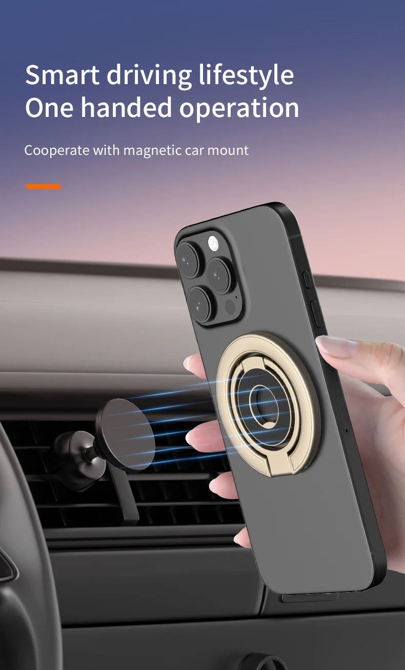 Universal Double Sided Magnetic Ring Phone Holder and Stand