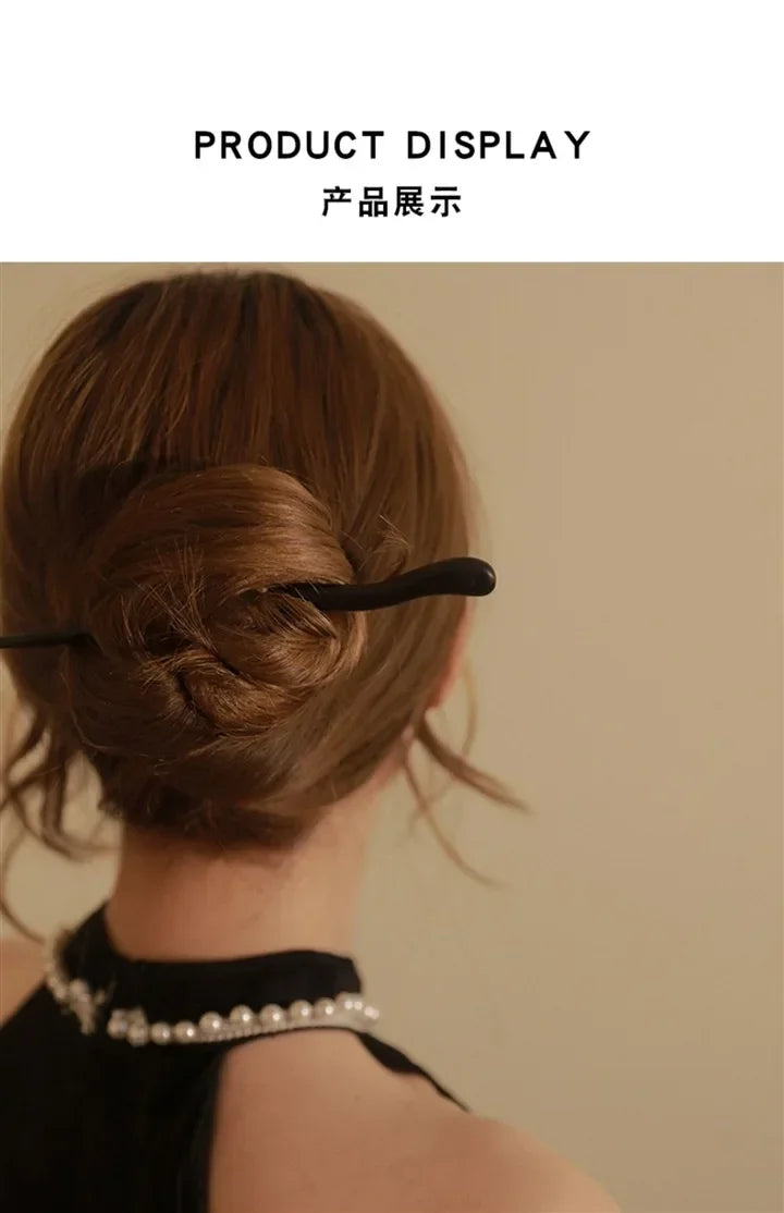 Vintage Wood Hair Sticks Pins Hairwear Hairpins Head Pins DIY Handmade Wooden Head Jewelry Hair Accessories Ornaments for Women - Buy online at  Vibe In Cart.