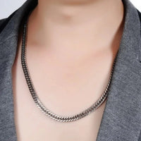 HNSP 8mm-14mm Thick Stainless Steel Cuban Chain Necklace For Men Punk Neck Male Chains Jewelry Accessories - Buy online at  Vibe In Cart.