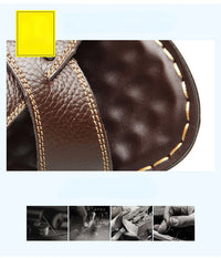 Summer Men Leather Sandals Genuine Leather Non-slip Men Shoes Slippers Outdoor Thick-soled Beach Shoes Comfor Soft Men sandalias - Buy online at  Vibe In Cart.