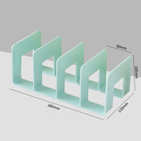 Medium Four-Tier Plastic Book Storage Rack for Office