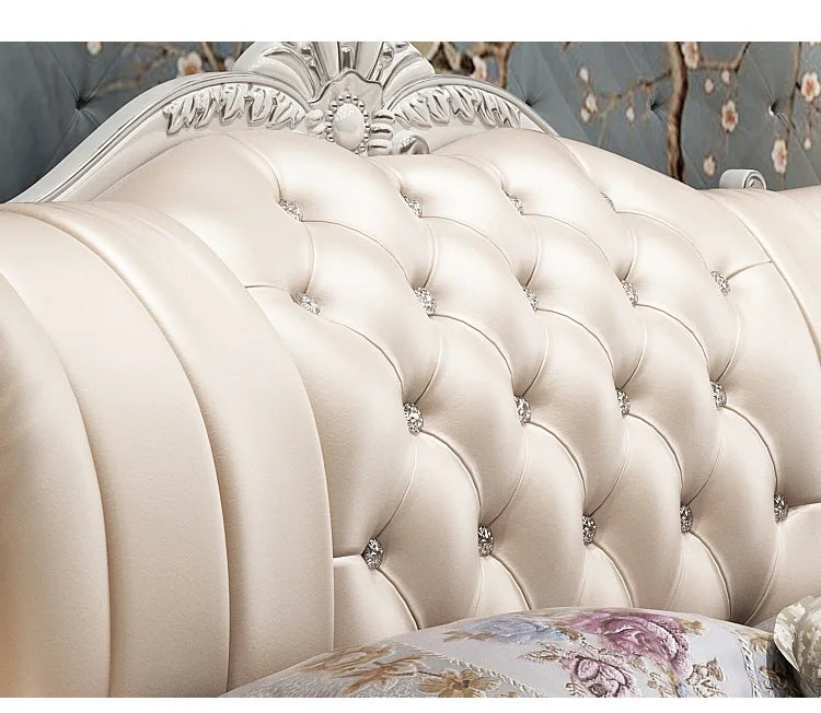 Wood Modern Bed Luxury Leather Classic Wedding Bed European Confortable Safe Camas De Matrimonio Dormitorio Bedroom Furniture - Buy online at  Vibe In Cart.