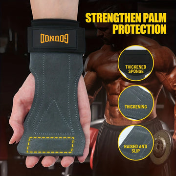 Cowhide Palm Protection Wear-resistant Non-slip Wrist Protection Equipment Fitness Weightlifting Booster Belt Deadlift Pull-ups - Buy online at  Vibe In Cart.