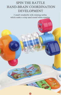 Baby Piano Toys Kids Rotating Music Piano Keyboard With Light Sound Musical Toys For Toddlers Early Educational Music Toy Gifts