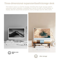 Adjustable Height Desk Monitor Stand for Laptops up to 20 Inches