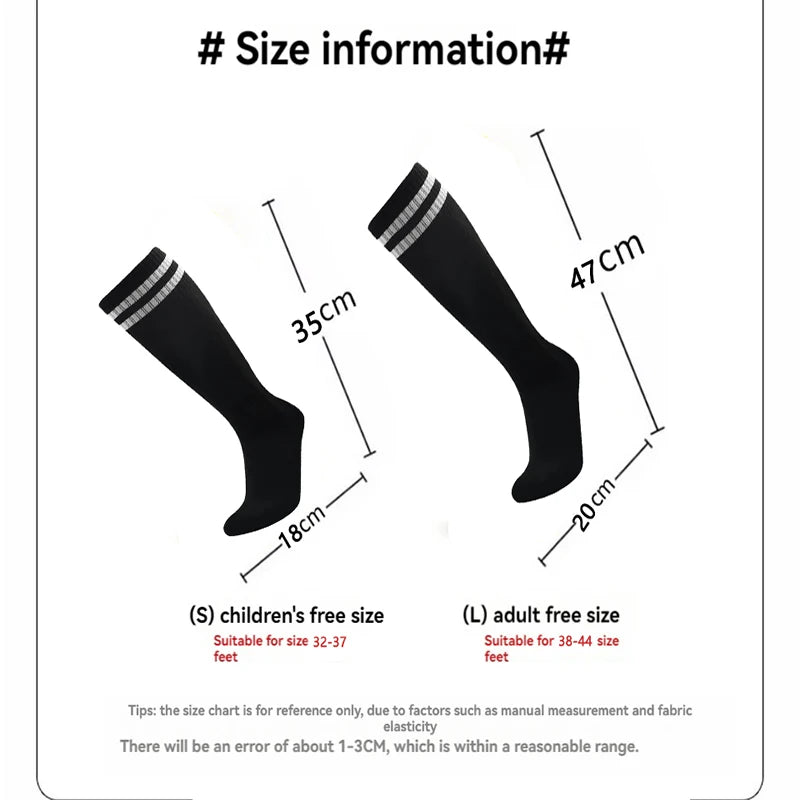 New Football Socks Knee length Cotton Socks Sweat Absorbing and Breathable Adult and Children's Sports Socks - Buy online at  Vibe In Cart.