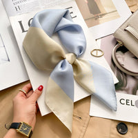 Women's 70x70cm Square Silk Scarf Shawl Headband