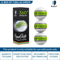 Caiton 12/3pcs 3-Layer PU Putter Golf Ball, 360° Precision Stable Shooting Line, Enhancing Putting Accuracy and Stability - Buy online at  Vibe In Cart.
