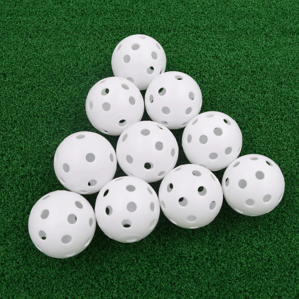 10Pcs 41mm Golf Training Balls Plastic Airflow Hollow with Hole Golf Balls Outdoor Golf Practice Balls Golf Accessories - Buy online at  Vibe In Cart.