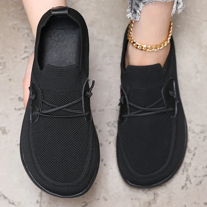 Women's Wide Footed Mesh Loafers Minimalist Fashionable Khaki Style Shoes Breathable Slip on  Barefoot Sneakers Design for Women - Buy online at  Vibe In Cart.