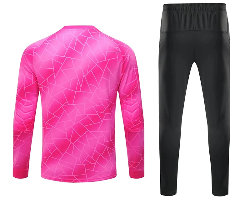 Unisex Polyester Soccer Goalkeeper Uniform with Long Sleeve Top and Pants