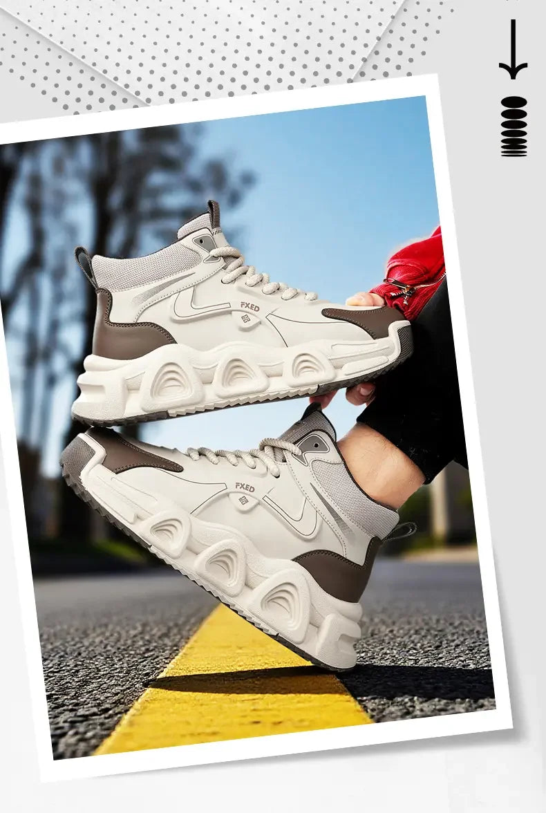 2025 high-top snow boots for men, new winter collection, outdoor leisure, slip-resistant and wear-resistant. - Buy online at  Vibe In Cart.