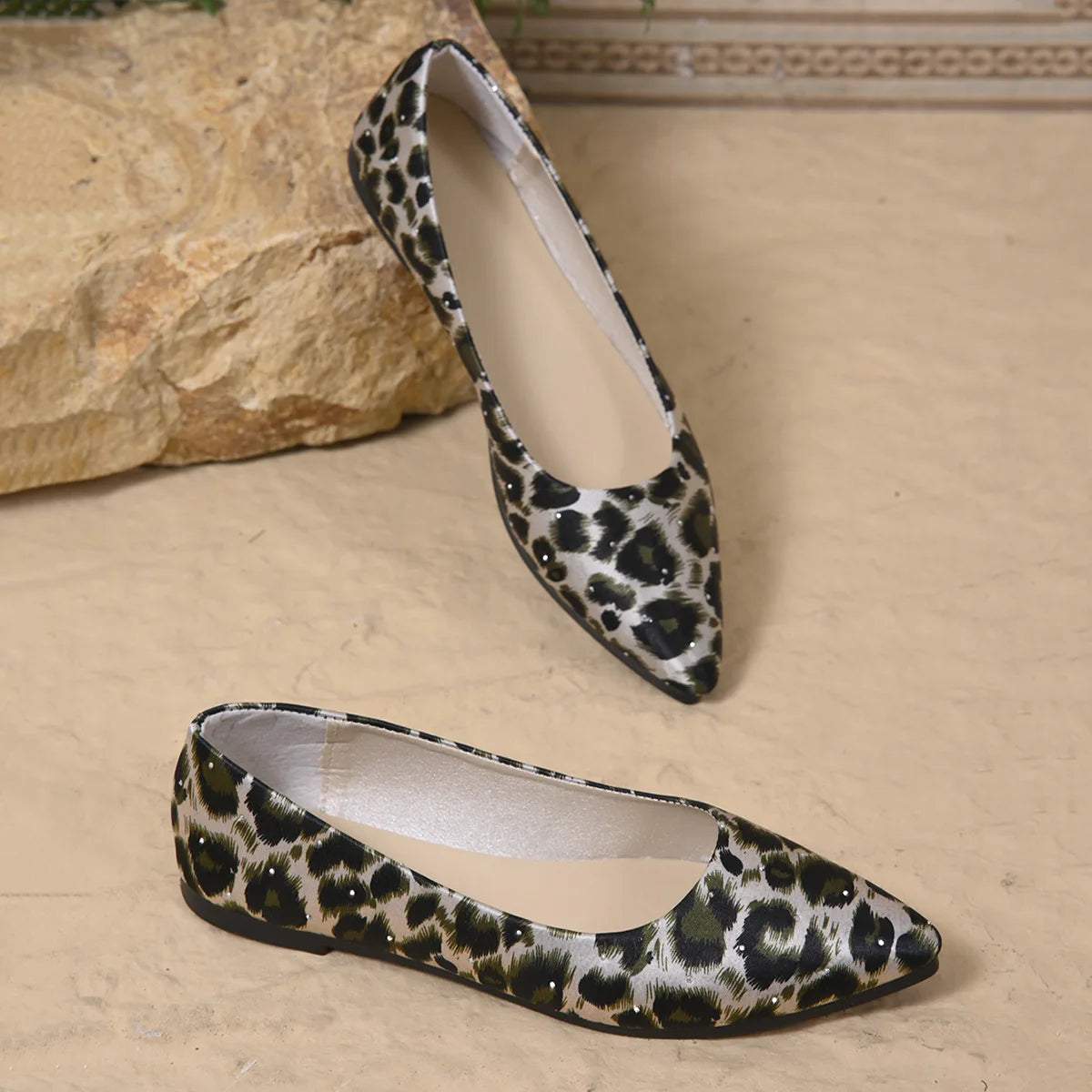 Leopard Shoes 2025 New Women Flats Woman Casual Shoes Pointe Toe Spring Summer Flat Fashion Ladies Shoes Slip-on Big Size - Buy online at  Vibe In Cart.