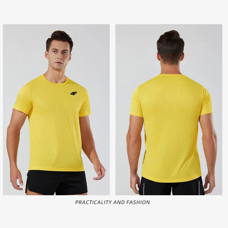 Men's Summer Exercise Trainning T-shirt High Quality Breathable Quick Dry Short Sleeved Top Marathon Gym Fitness Basketball Tees - Buy online at  Vibe In Cart.