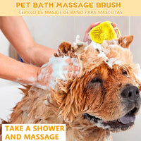 Dog Bath Brush Silicone Pet Shampoo Brush Soap Dog Scrubber Cat Massage Grooming Wash Comb Soft Rubber Puppy Clean Brush - Buy online at  Vibe In Cart.