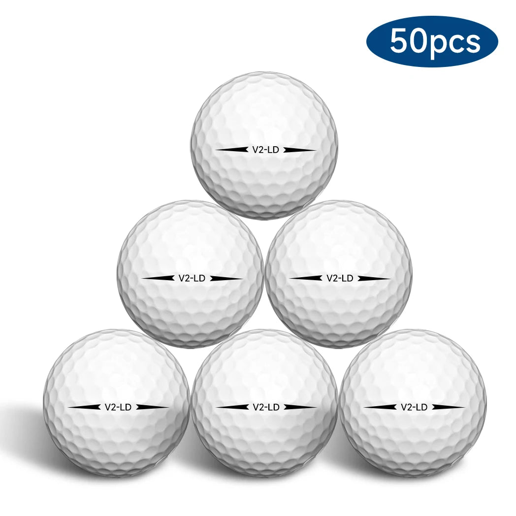 Caiton 50pcs 2-Layer Golf Balls - 332 Dimple, Max Distance, Spin Control, Durable, Precision - For Golf Training & Play - Buy online at  Vibe In Cart.