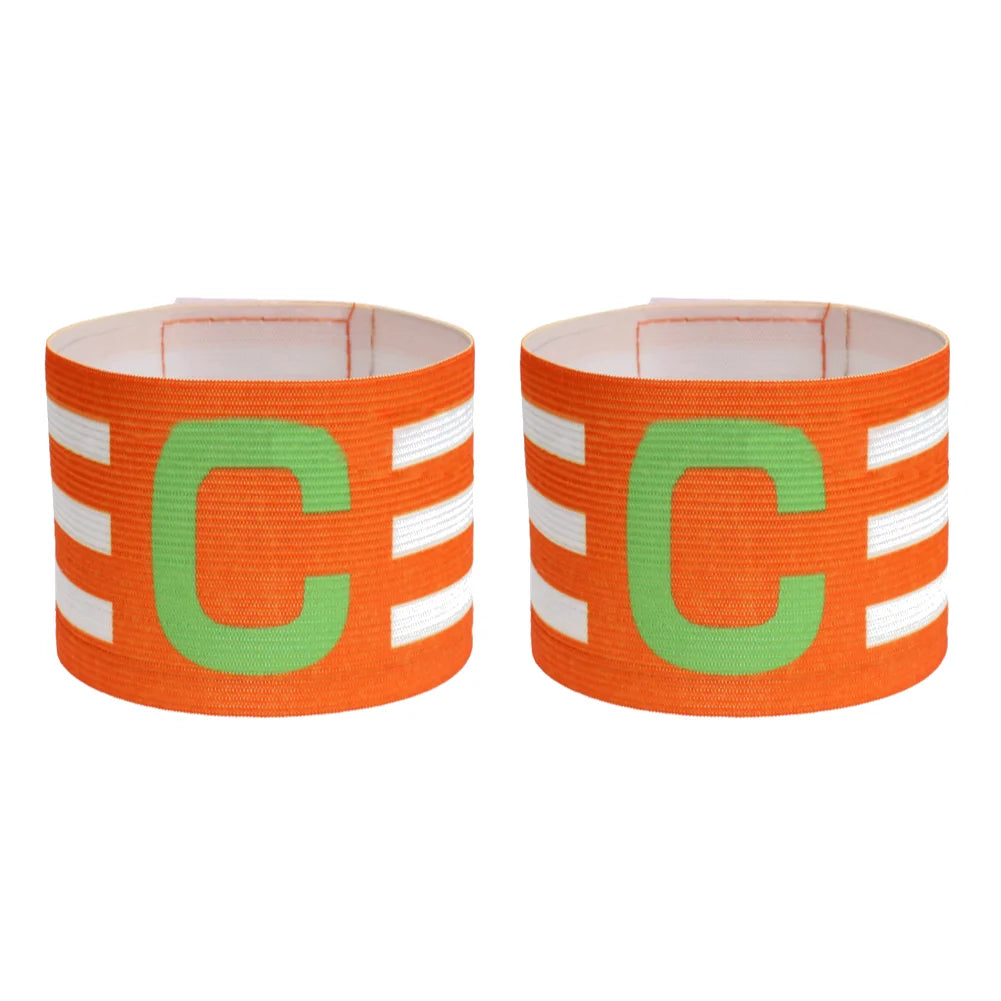 Adjustable Elastic Polyester Soccer Captain Armband for Training