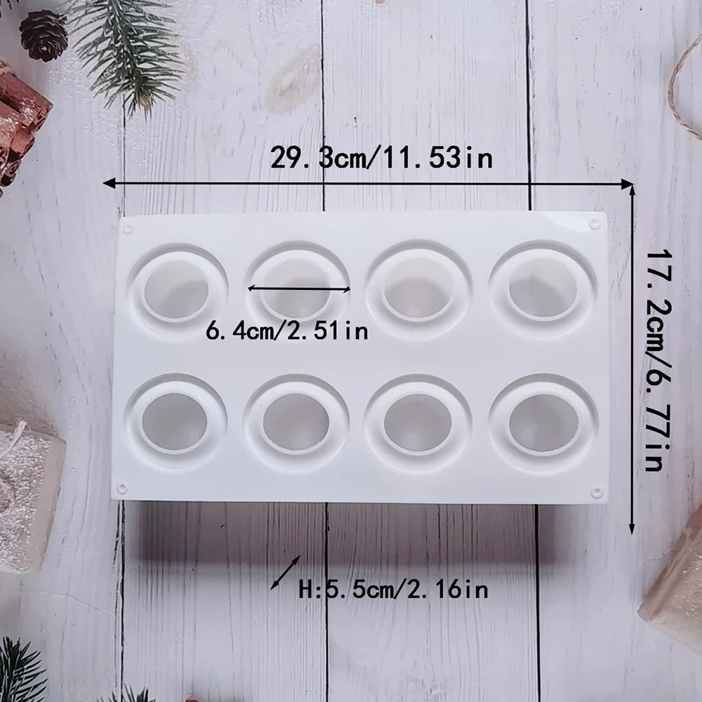 3D Apple Shape Silicone Mold 8 Cell DIY Cake Mousse for Ice Cream Chocolate Pastry Art Pan Dessert Bakeware Cake Decorating Tool - Buy online at  Vibe In Cart.