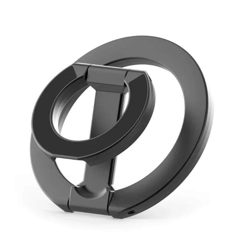 Universal Double Sided Magnetic Phone Ring Holder with Folding Stand