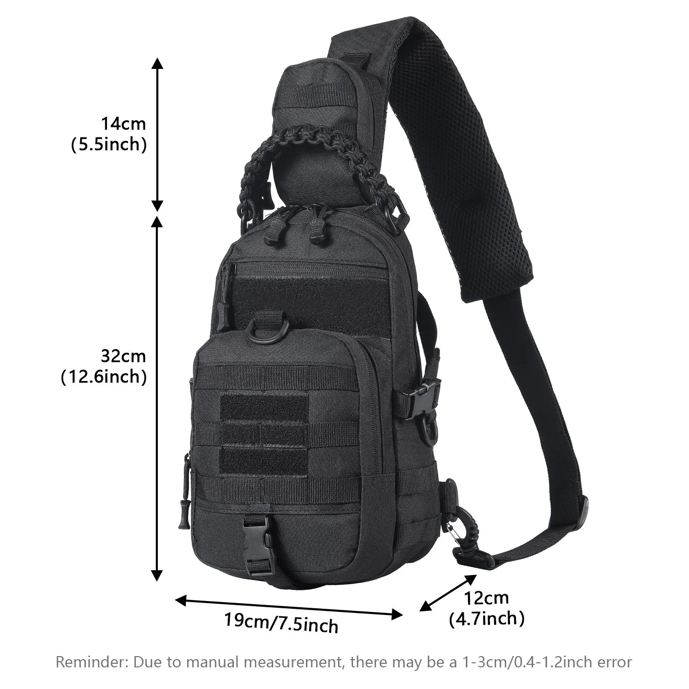 Camping Chest Bag Tactical Backpack for Men Sports Shoulder Outdoor Hiking Climbing Cycling Fishing MOLLE Sling EDC Fanny Pack - Buy online at  Vibe In Cart.