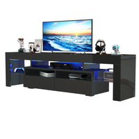 LED TV Stand for Living Room w/20 Colors Lights & Storage Shelf High Gloss TV Cabinet with Large Drawers for Gameroom/Bedroom - Buy online at  Vibe In Cart.