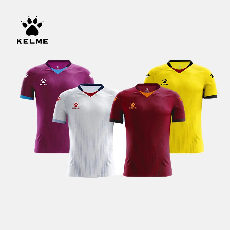 KELME Men's Football Uniform Custom Soccer Jerseys Men Tracksuit Sportswear Short Sleeves Jersey Polyester Soccer Suit 3801096 - Buy online at  Vibe In Cart.
