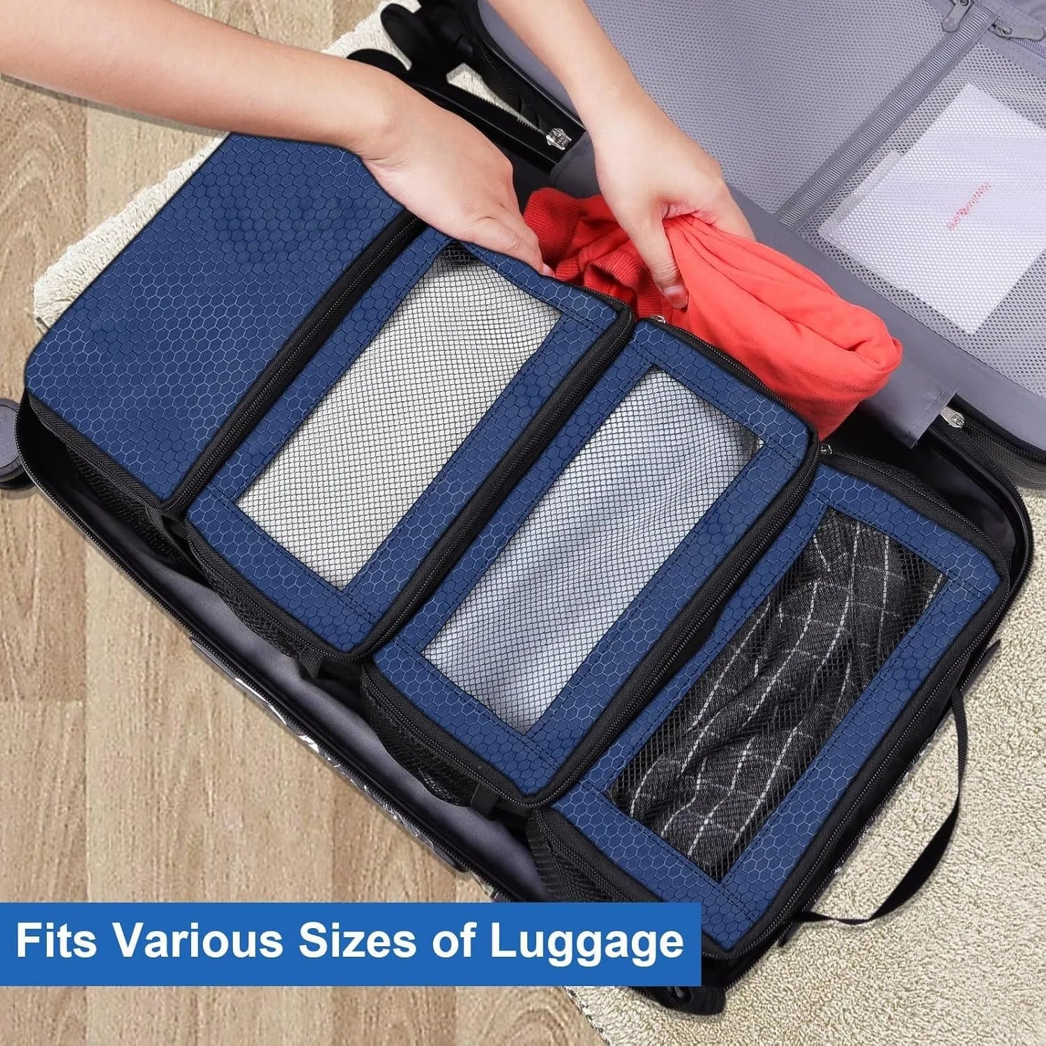 Hanging Suitcase Organizer Oxford Storage Bags For Travel
