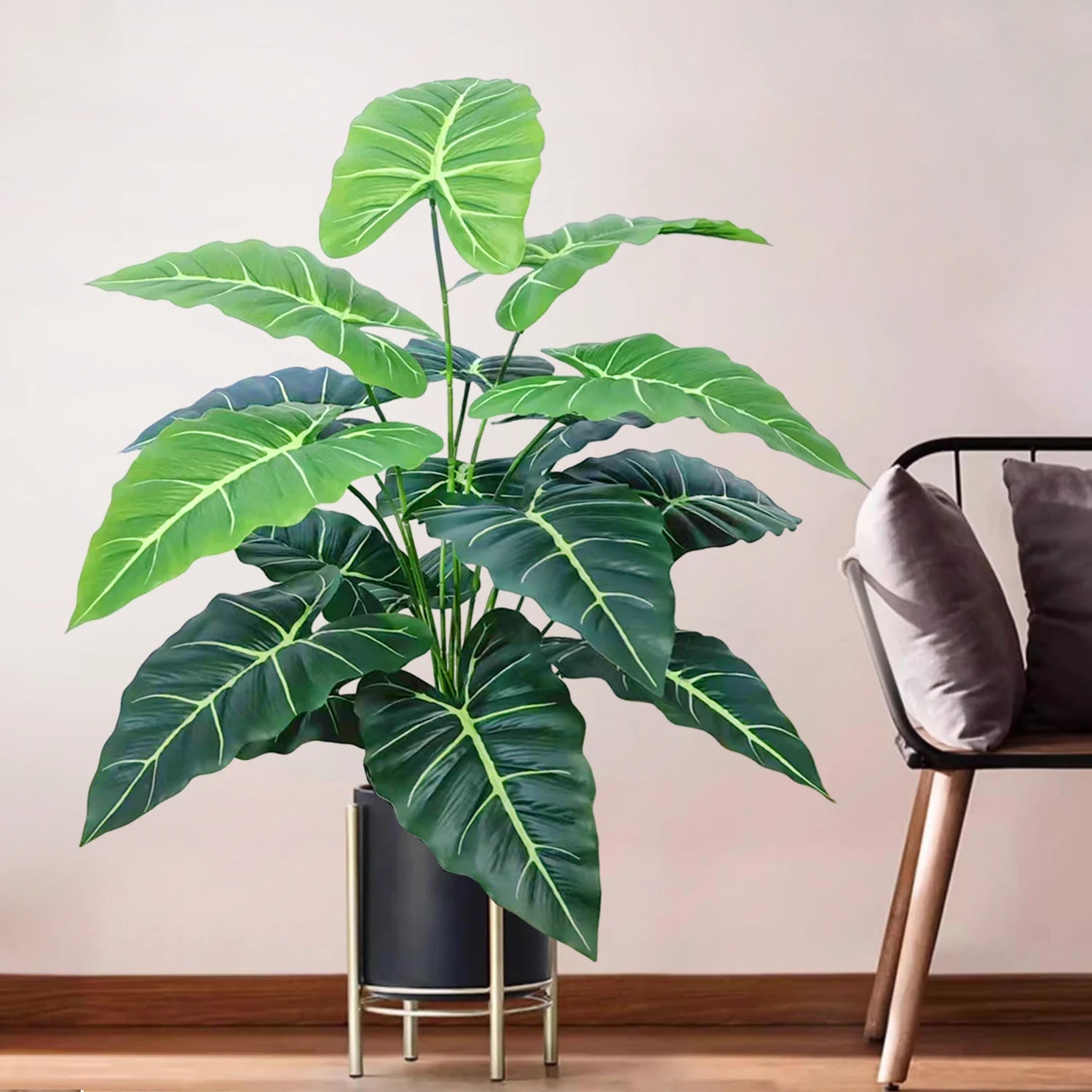 60-107cm Artificial Flowers Calla Lily Horseshoe Leaf Turtle Leaf Bobcat Leaf Fake Plant Ornamental Holiday Home Decoration - Buy online at  Vibe In Cart.