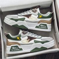 2024 Autumn New Casual Sports Shoes Men's Leather Low-Top Fashion Trend Easiest for Match Running Shoes Men's Skateboard Shoes Suitable for Outdoor Sports - Buy online at  Vibe In Cart.