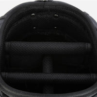 Nylon Golf Bag with Wheels for Aviation, Black and Gray