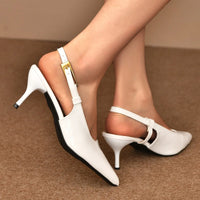 2026 New Summer Pointed Toe Women Sandals Fashion Singbacks Mules Shoes Ladies Elegant Thin Heel Stripper Party Sandalias - Buy online at  Vibe In Cart.