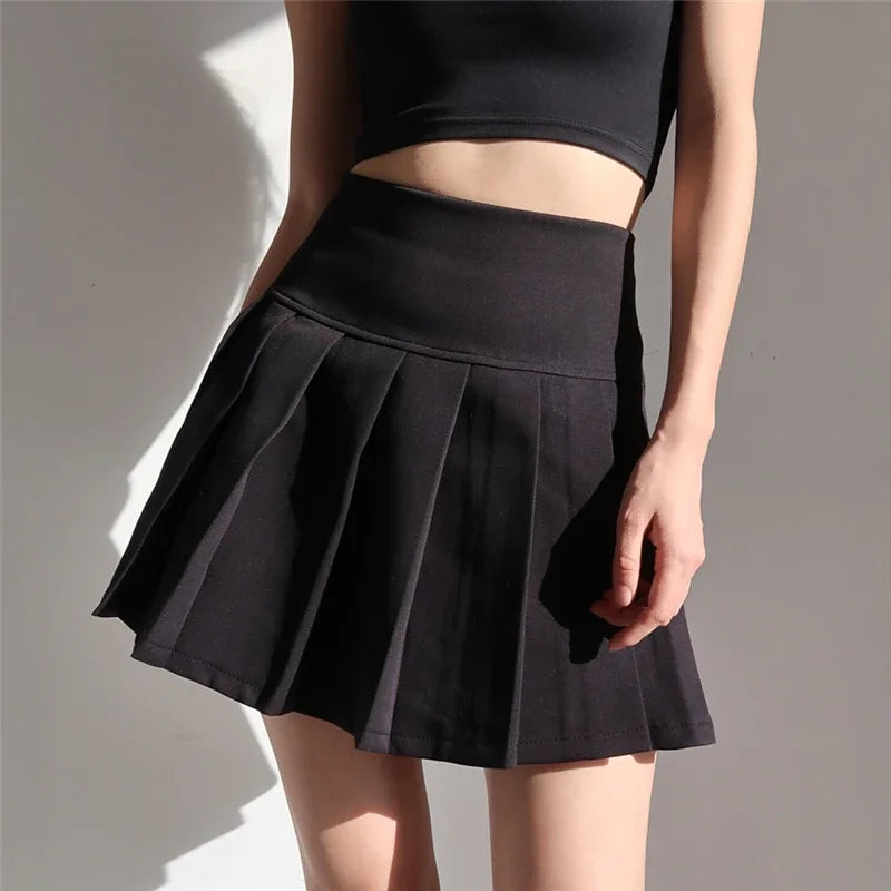American School Y2k Style Summer Short Pleated Skirt For Women 2024 High Waist Sexy Hotsweet Mini Skirts Female - Buy online at  Vibe In Cart.