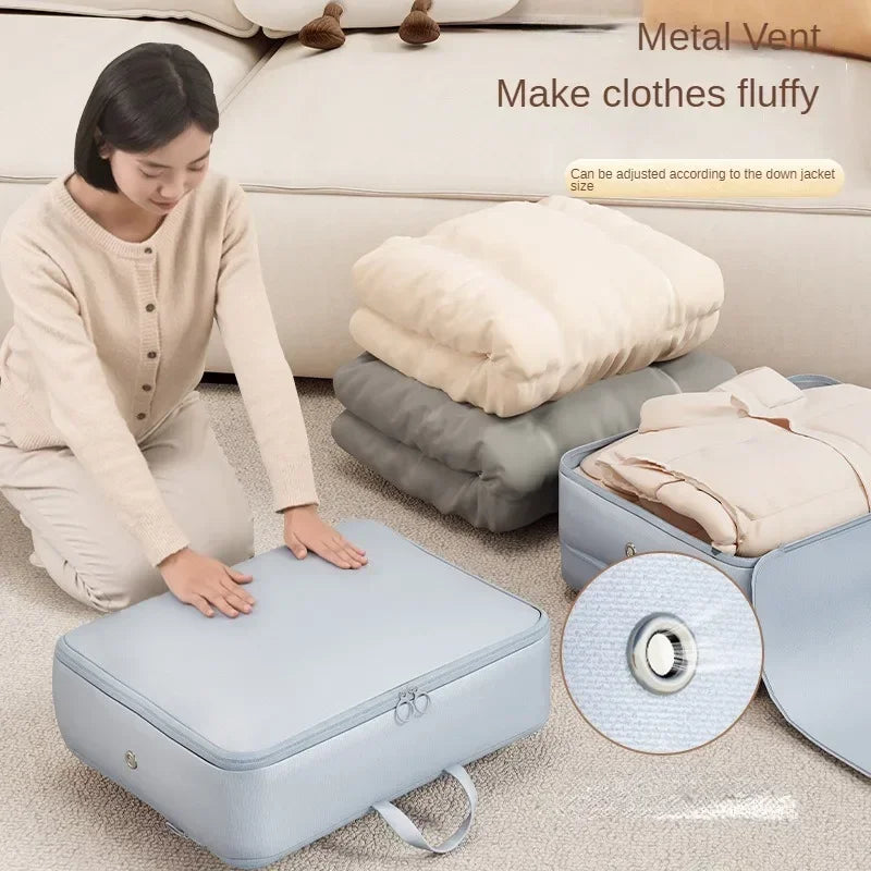 Foldable Polyester Compression Packing Bag for Clothes and Travel Storage, 1-10 Pieces