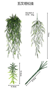 80cm Persian fern Leaves Vines Home Room Decor Hanging Artificial Plant Plastic Leaf Grass Wedding Party Wall Balcony Decoration - Buy online at  Vibe In Cart.